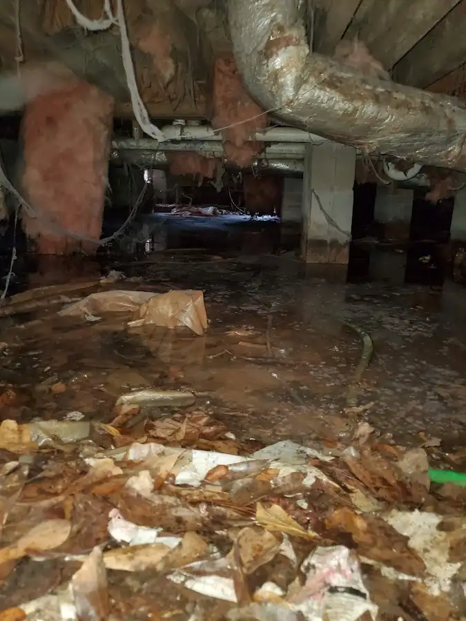 Crawl space flood assessment for Commercial Water Damage Restoration in Mountain Park